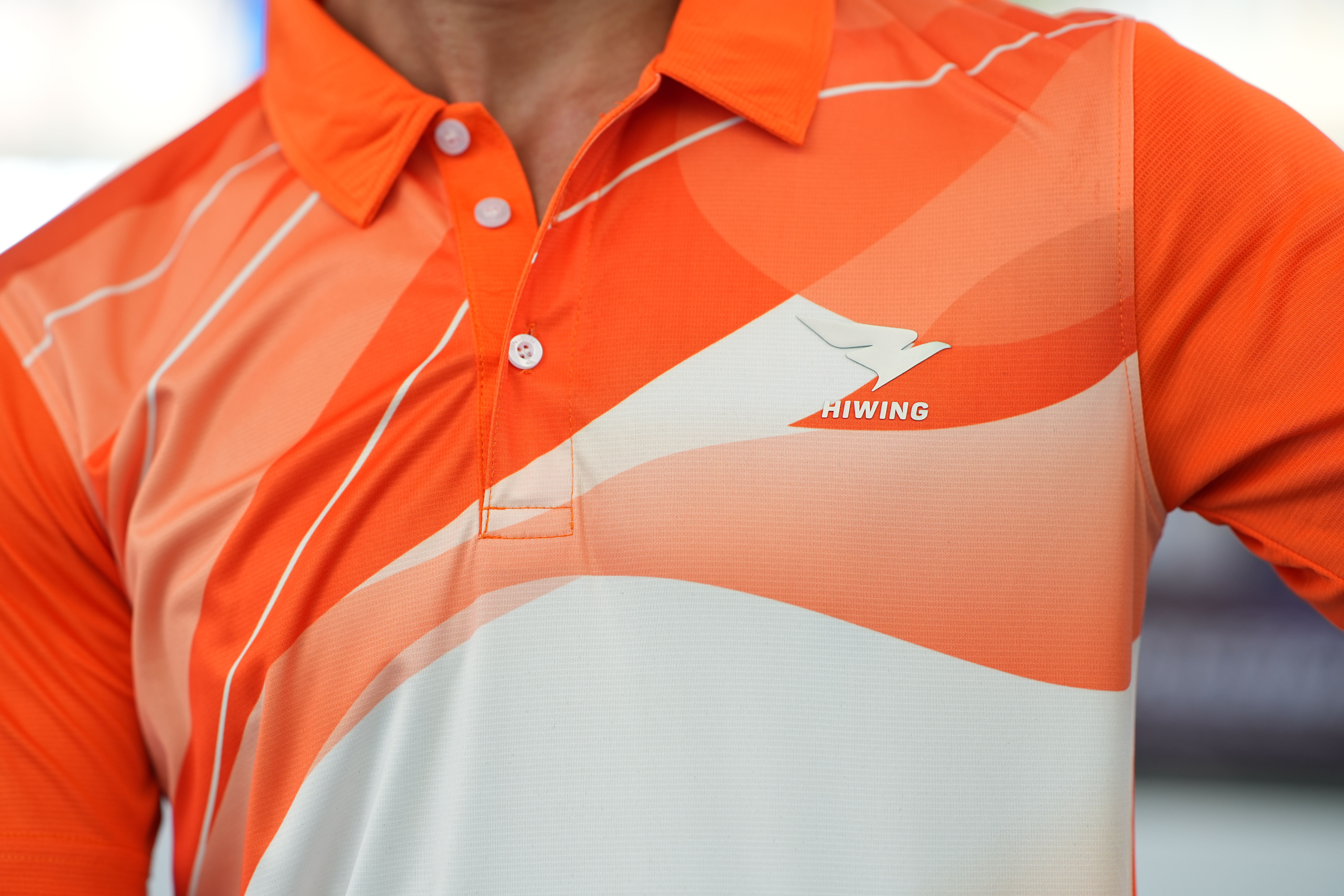 Áo cầu lông Pickleball tenis Nam Hiwing P1 Màu cam